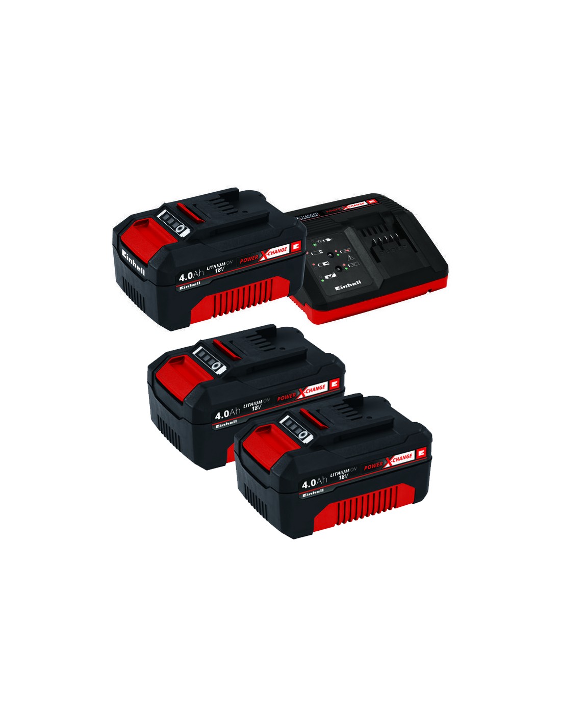 EINHELL BATTERIA di ricambio CARICABATTERIE Set PXC-Starter-Kit 5,2ah & 4a  caricabatteria rapido - Pedone S.r.l. Dept Store